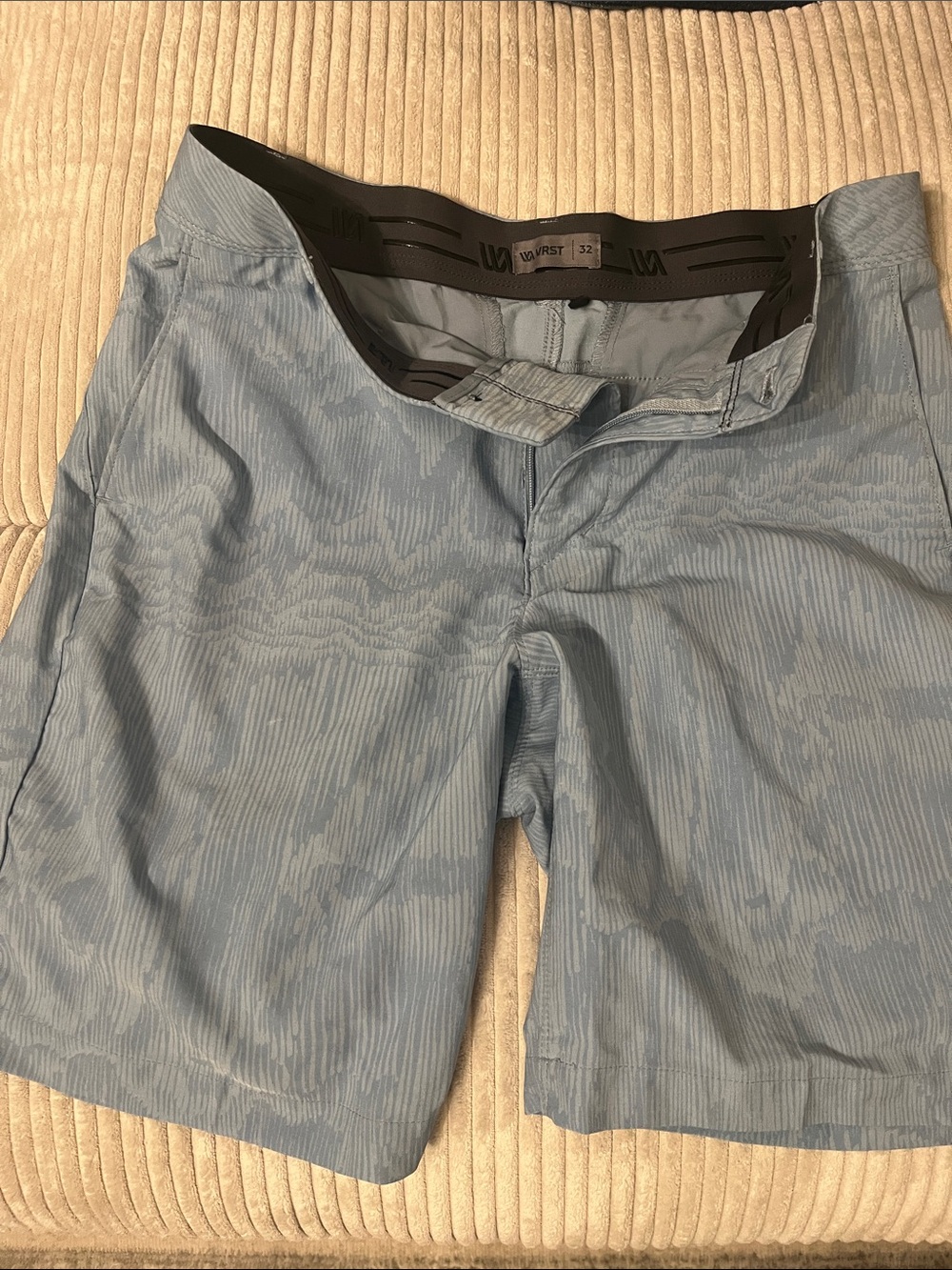 Men's Athletic Light Blue Performance Shorts